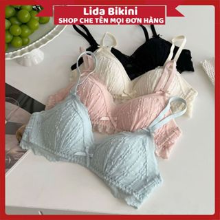 Áo Lót Nữ Áo Bra Ren Cao Cấp Không Gọng Đệm Mỏng Nhẹ Thoáng Mát Dễ Mặc Mẫu AL104