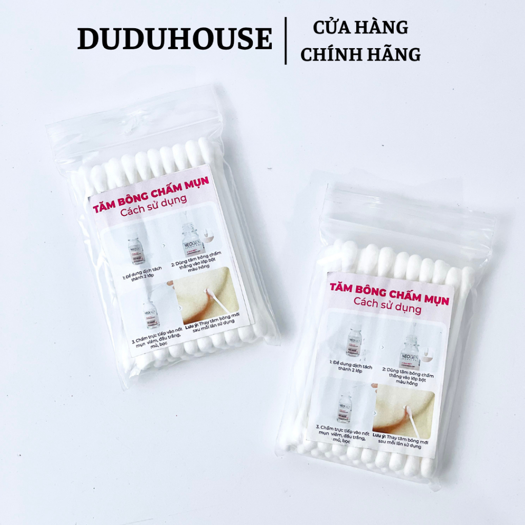 Tăm Bông Gỗ Hỗ Trợ Nặn Mụn Và Chấm Mụn Neogen