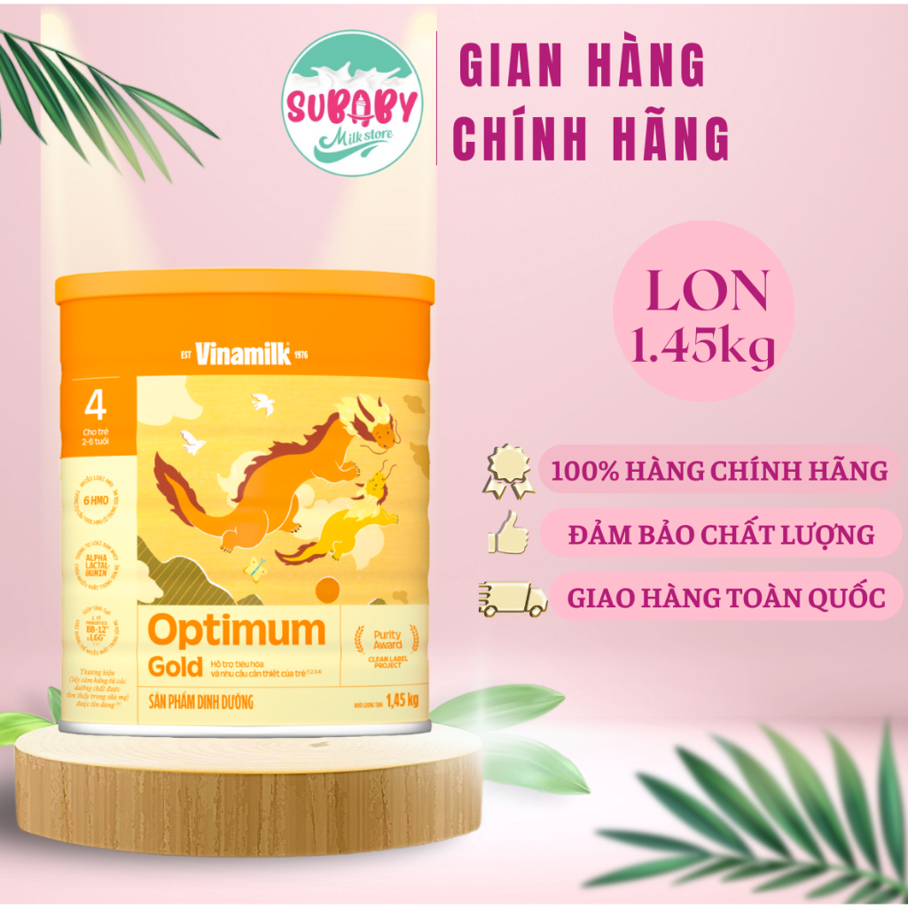 Sữa bột Optimum Gold 4 - Hộp thiếc 1450g