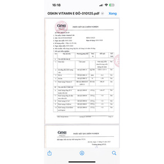 VITAMIN E ĐỎ ( OSKIN VITAMIN E )lọ 30 viên