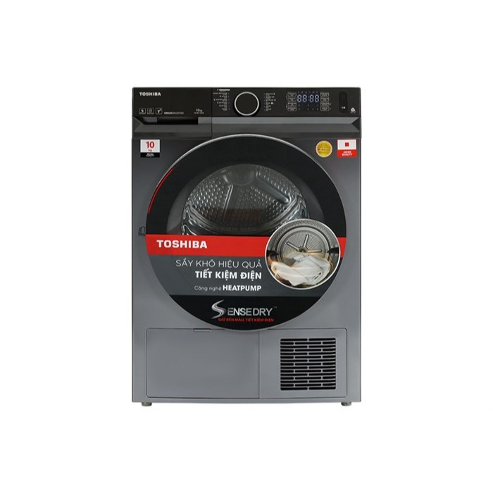 [CHÍNH HÃNG] Máy sấy bơm nhiệt Toshiba 10 kg TD-BK110GHV(MK