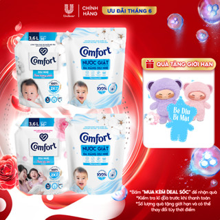 Combo Nước giặt Comfort đa năng dịu nhẹ và Nước xả vải Comfort Dịu nhẹ 3.1kg+3.6L
