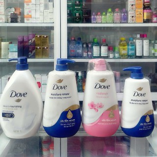 CHAI Sữa Tắm DOVE 500g - 1000g Dưỡng Ẩm