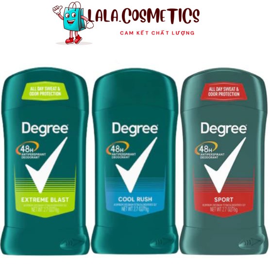 Lăn Khử Mùi Degree Men Black White Cool Rush 76g