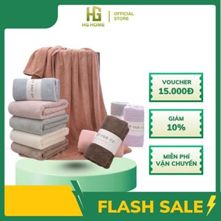 Khăn Tắm Hàn Quốc Thấm Hút Cực Nhanh HGHOME, Lông Siêu Mềm Mịn Kích Thước 70x140cm [HÀNG ĐẸP]