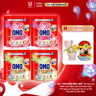 Combo 2 túi viên giặt tiện lợi OMO 3 trong 1 (30 viên)