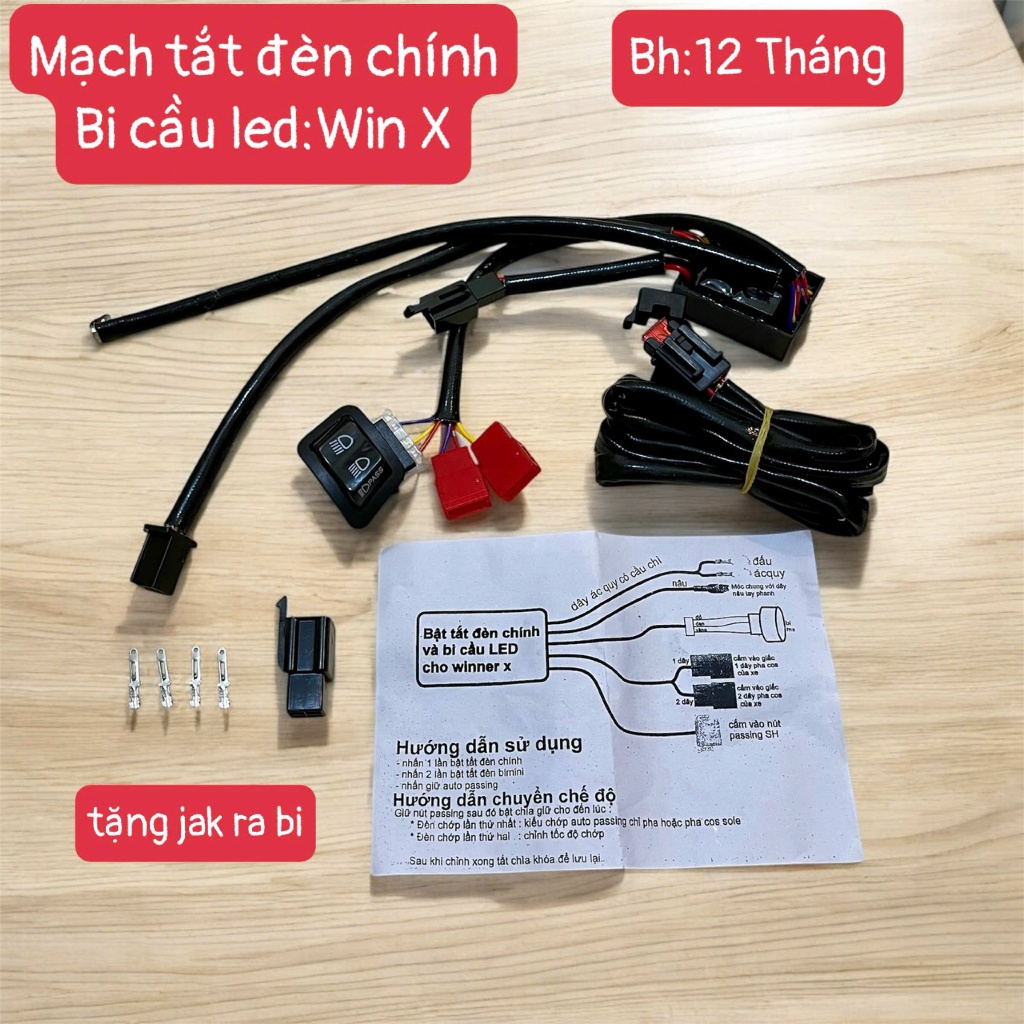 Mạch tắt đèn chính , trợ sáng l4, L4x bi cầu led gắn cho win x , Wa110