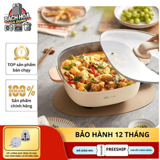 Nồi Lẩu Điện Bear DHG-D60L5 Gia Đình Đa Năng Tích Hợp Chiên Rán 6L Bền Đẹp Và Tiện Lợi- Bảo Hành 12 Tháng