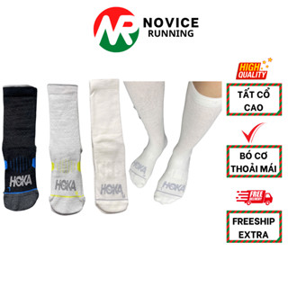 Tất Thể Thao Cổ Trung Chuyên Chạy Bộ, Chạy Trail, Chống Rộp Ho.ka Novice Running TCBM-3HK