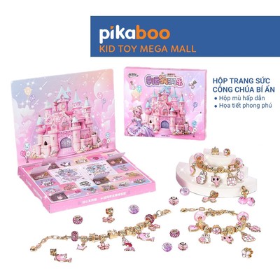 Hạt làm vòng tay Pikaboo, đồ chơi DIY cho bé tự sáng tạo hạt xâu vòng thành kiểu dáng yêu thích