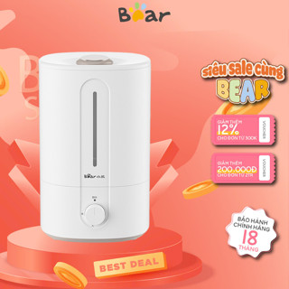 Máy phun sương tạo độ ẩm 5L Bear JSQ-F50M1, Làm mát không khí tạo ion bạc, giảm tiếng ồn,BH 18 Tháng