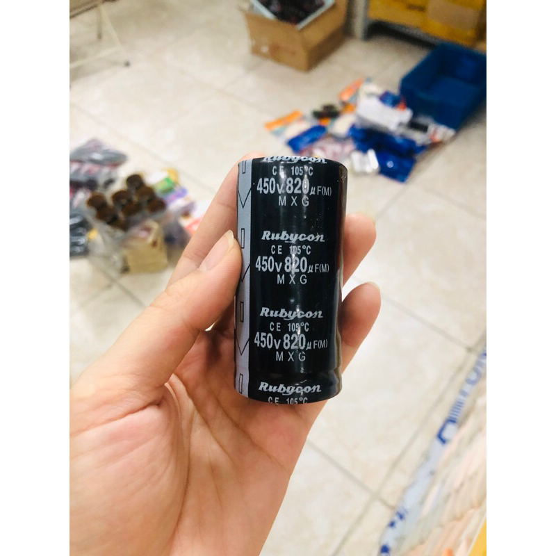 Tụ lọc nguồn 820uf/450v 820/450 size 35x70