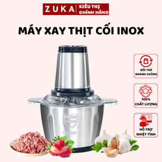 Máy Xay Thịt Cầm Tay Cối Xay Inox 4 Lưỡi Công suất 300W , Xay Cua Cá, Tỏi Ớt, Rau Củ Quả (YATASMART)