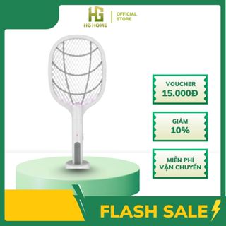 Vợt muỗi tự động thu hút muỗi HGHOME kiêm đèn bắt muỗi 2 in 1 tự động sạc tích điện