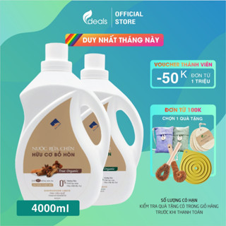 Nước Rửa Chén Bồ Hòn Hữu Cơ ECOCARE 4000ml - Diệt khuẩn, sạch dầu mỡ, bảo vệ da và tiết kiệm nước