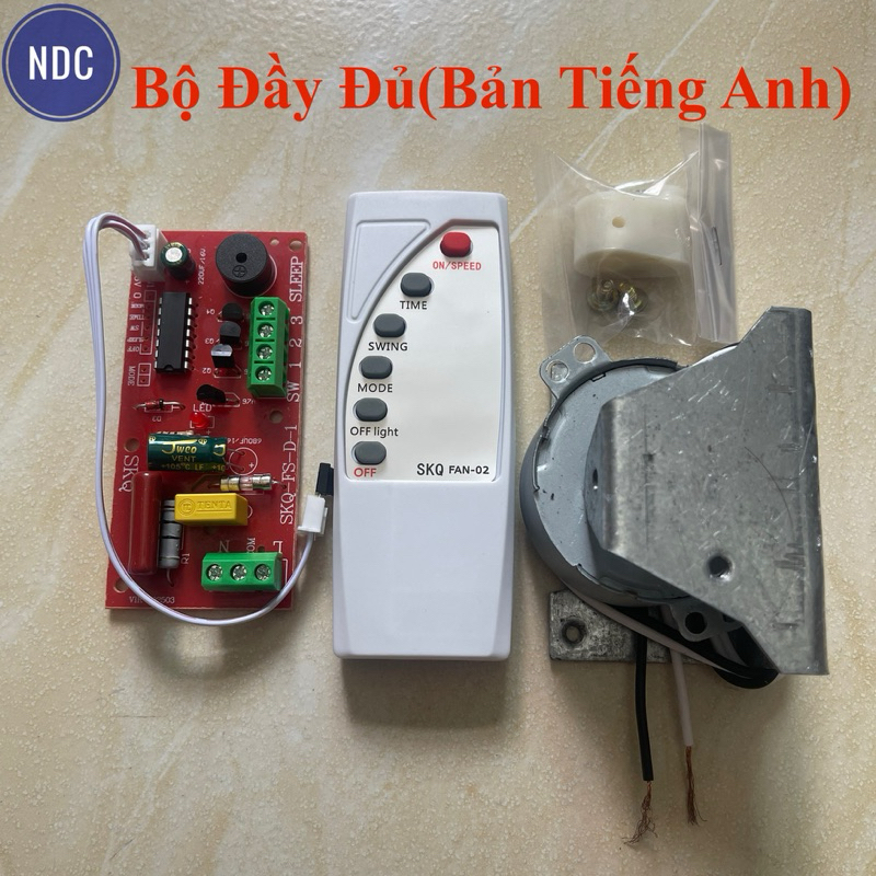 [Hcm][Bảntiếnganh]Bộ Mạch Điều Khiển Quạt Từ Xa (Loại 1), Túp Năng Đài Loan, Giá Đỡ Sắt