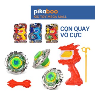 Đồ chơi con quay vô cực đại chiến Pikaboo, chất liệu nhựa kết hợp kim loại cao cấp an toàn bền đẹp