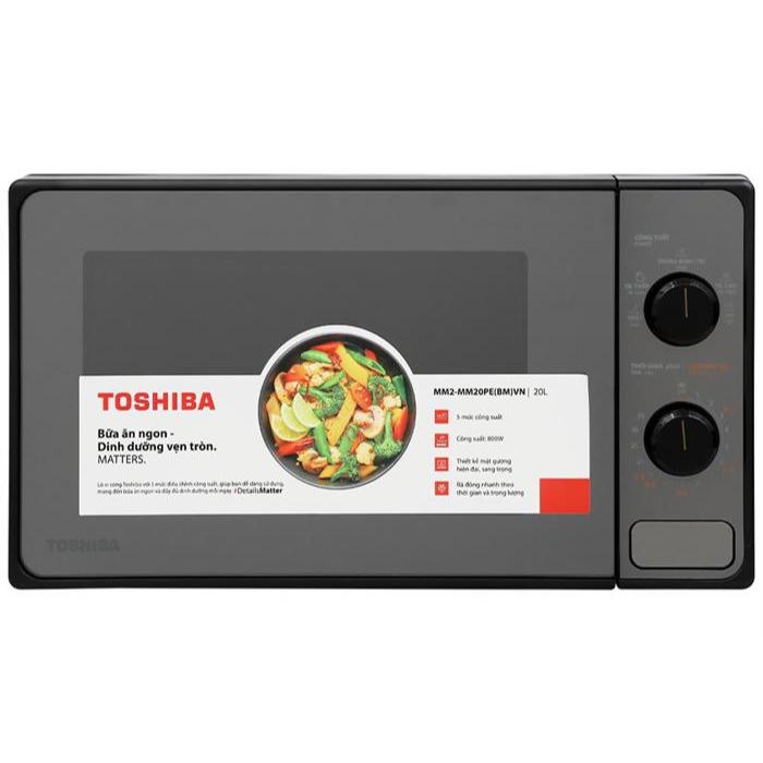 [CHÍNH HÃNG] Lò vi sóng Toshiba MM2-MM20PE(BM)VN 20 lít