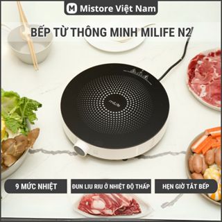 Bếp từ đơn 9 mức nhiệt, có đun nhiệt độ thấp miLife N2 / Bảo hành 12 tháng