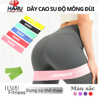 Dây Mini Band Haru Kháng Lực Cao Su Tập Mông Đùi Tại Nhà, 6 Dây Tặng Túi Tập Tại Nhà HR4