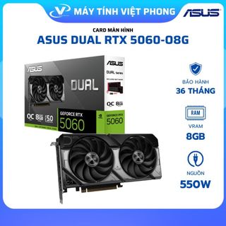  VGA - CARD MÀN HÌNH ASUS DUAL RTX 5060 8GB - RTX 4060 8GB  BLACK  