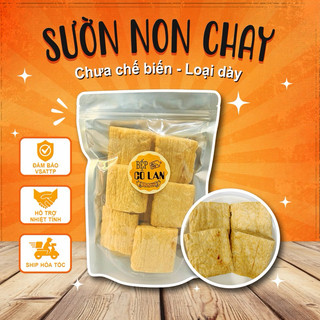 [Chính hãng] Sườn Non Chay Bếp Cô Lan Miếng Dày Chưa Chế Biến Trọng Lượng 200G