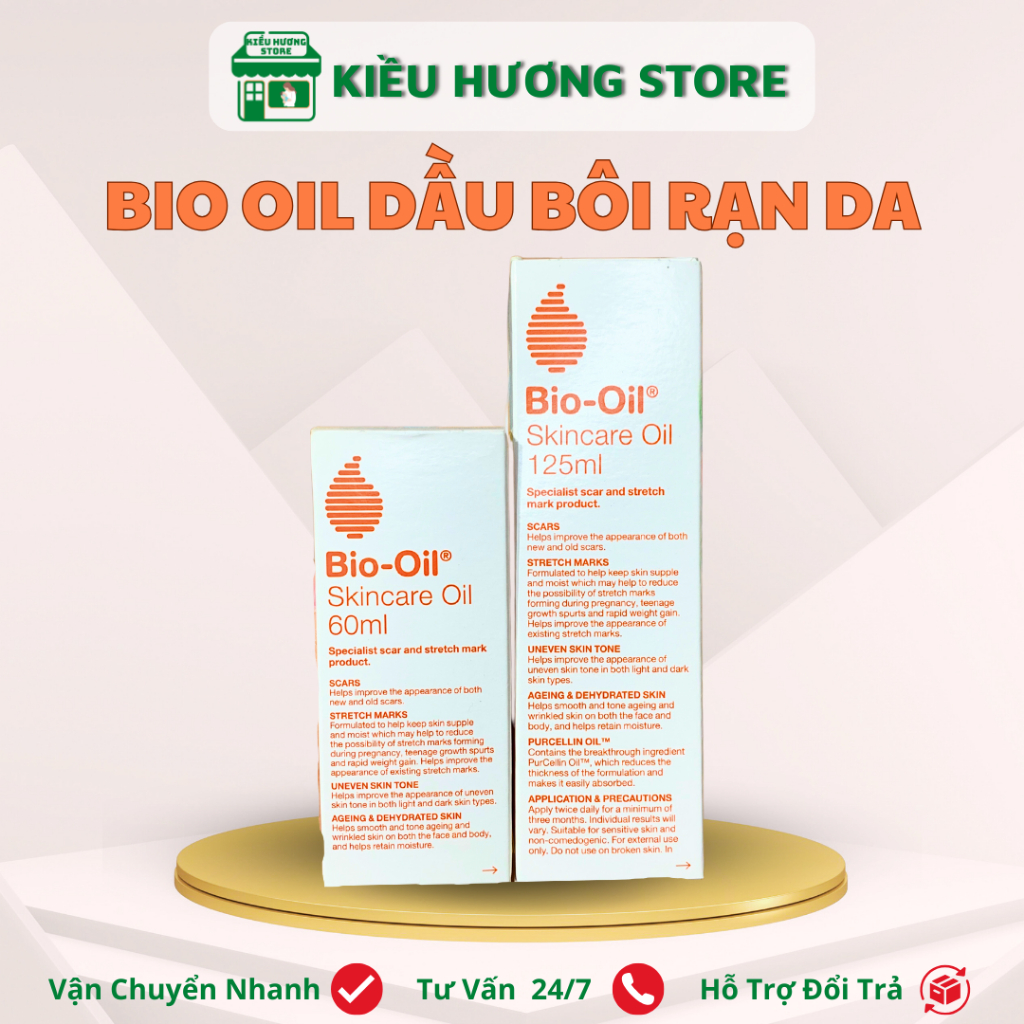 Bio oil dầu bôi rạn da cho bà bầu 60ml - 125ml