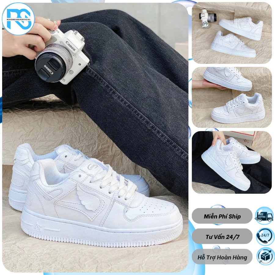 Giày Thể Thao Angel Eyes Nam Nữ, Giày Sneaker AG Cổ Thấp Đế Cao Kiểu Dáng Basic Full Box - AG02