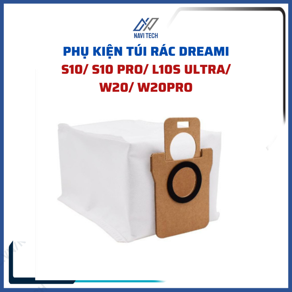 Phụ kiện robot hút bụi dreame s10, s10 pro, l10s ultra, w20, w20 pro túi rác, túi đựng bụi