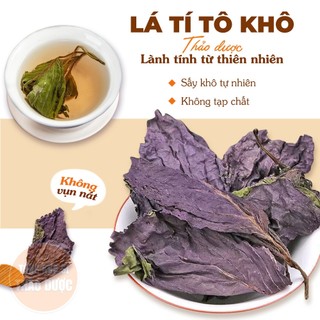 Tía tô khô 100g, trà tía tô, nguyên lá, thơm, sạch - Tổng Kho Sỉ Thảo Dược