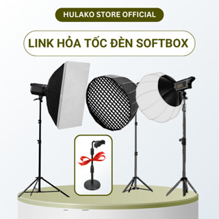 (LINK HỎA TỐC) Đèn livestream cao cấp HULAKO Đèn softbox cầu, softbox vuông, softbox tổ ong trợ sáng livestream, studio