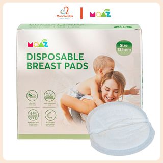 Miếng lót thấm hút sữa Moaz Eco thiết kế 3D cho mẹ, lót thấm sữa chống tràn hiệu quả - Monnie Kids