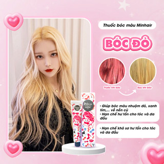 Bóc màu Đỏ Minhair - Bóc màu chuẩn tông, tóc mượt căng bóng | Minhaircolor