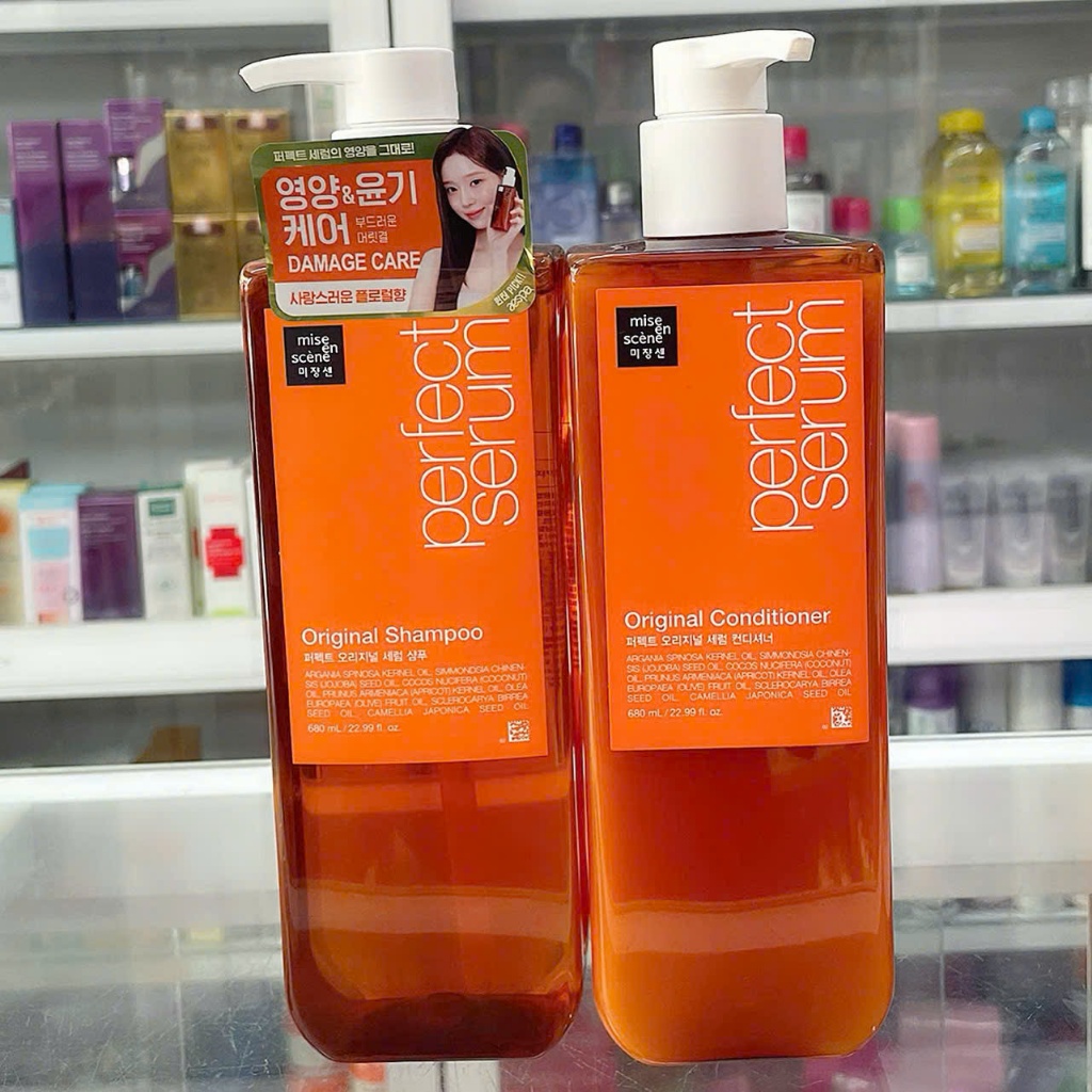 CHAI Bộ đôi Gội-Xả mise en scene Perfect Serum Original