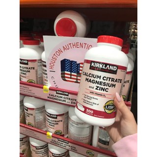 [ ĐỦ BILL STORE + AIR] Viên uống bổ sung canxi Kirkland Calcium Citrate Magnesium and Zinc 500 viên