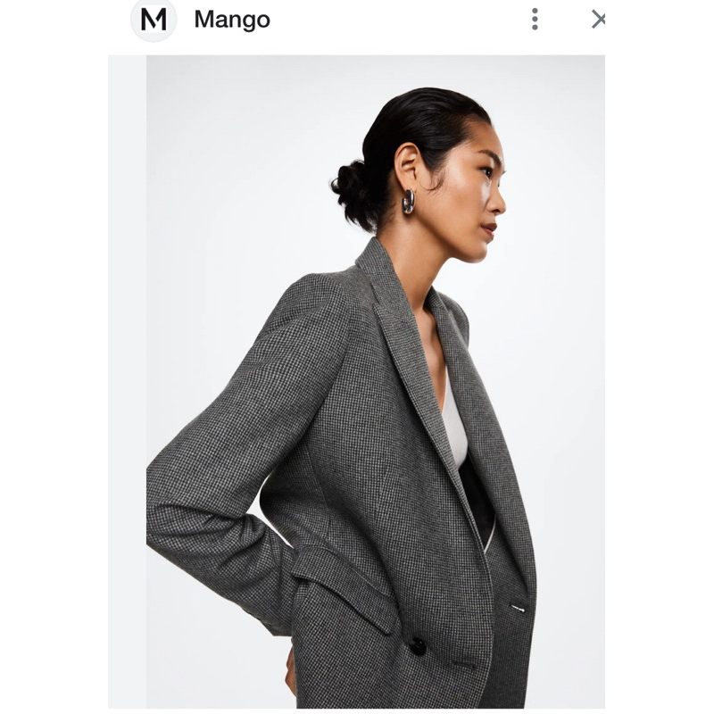Áo Khoác Blazer Mango Auth sz 32, new 99%