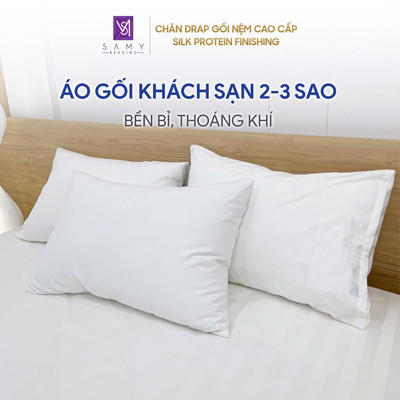 Vỏ Gối Khách Sạn 2-3 Sao SAMY BEDDING Cao Cấp Thoáng Khí