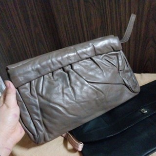 clutch ví nam nữ hiệu da thật , da canvas si Nhật