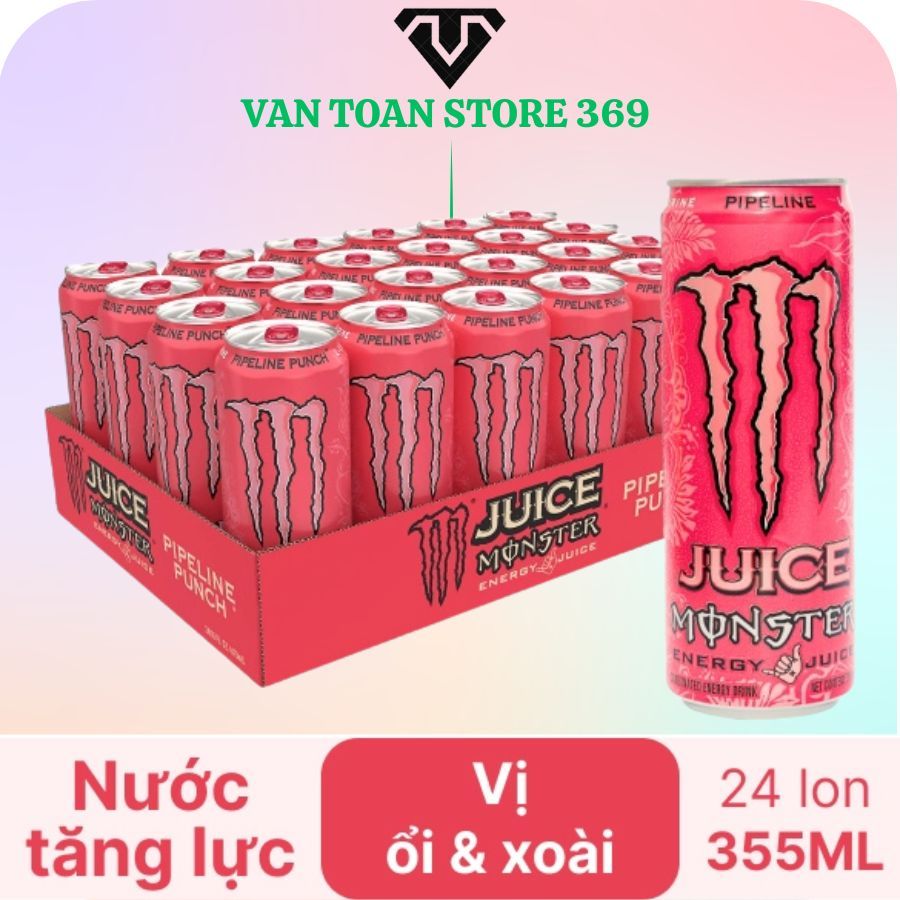 Nước tăng lực MONSTER pipeline lon 355ml