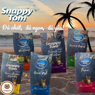  Thức ăn mèo SNAPPYTOM 1.5kg  Có Topping cá thơm ngon  