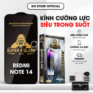 Kính cường lực Xiaomi Redmi Note 14 full màn, bảo vệ màn hình - GN STORE
