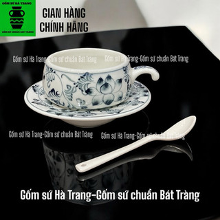 Phin cafe gốm sứ Bát Tràng vẽ sen