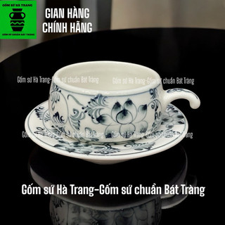 Phin cafe gốm sứ Bát Tràng vẽ sen