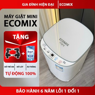 Máy giặt mini ECOMIX - hẹn giờ, giặt, vắt, sấy, diệt khuẩn inverter - Bảo Hành 6 Năm