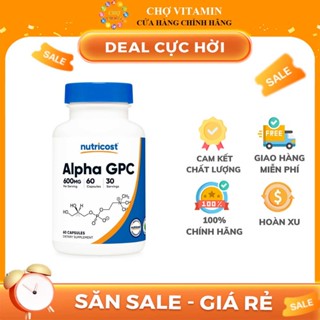 Thực Phẩm Bổ Sung Nutricost Alpha GPC 600mg - Hỗ Trợ Sức Khoẻ