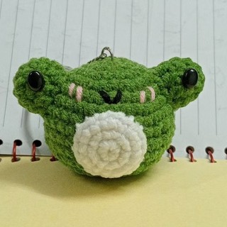 Móc khóa ếch xanh handmade siu cute