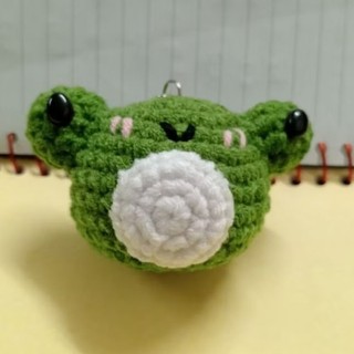 Móc khóa ếch xanh handmade siu cute