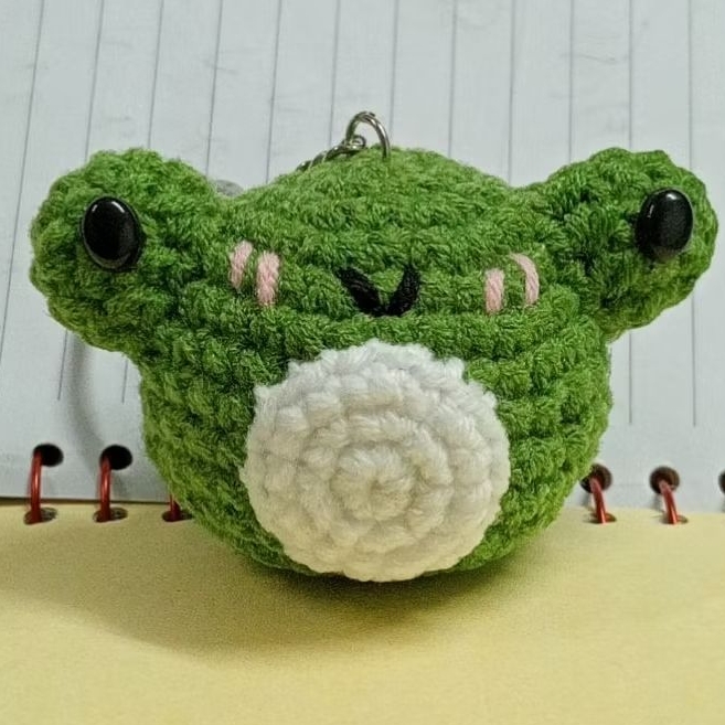 Móc khóa ếch xanh handmade siu cute