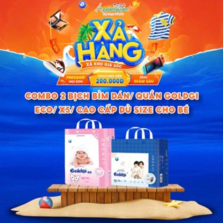 (Xả Hàng)Combo 2 Bịch Bỉm Goldgi Cao Cấp/X5/Eco Đủ Size NB/S/M/L/XL/XXL | Applenguyen94