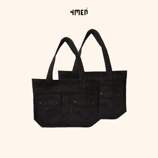 Túi tote thời trang phong cách trẻ trung 4MEN TX018 túi xách jean bền bỉ cứng cáp đứng form